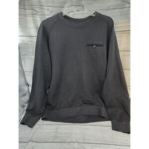 Billy Reid Sz XL Tommy Crewneck Sweater Black Longsleeve Textured